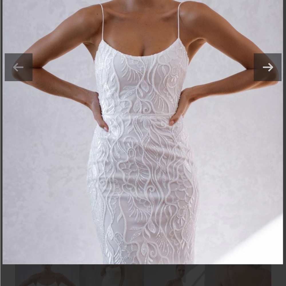 Made With Love Tilly Custom Wedding Dress, never worn.